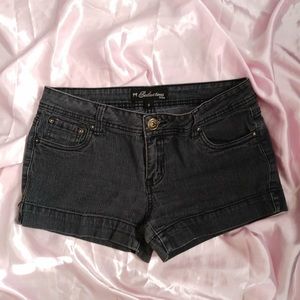 Black Denim Shorts